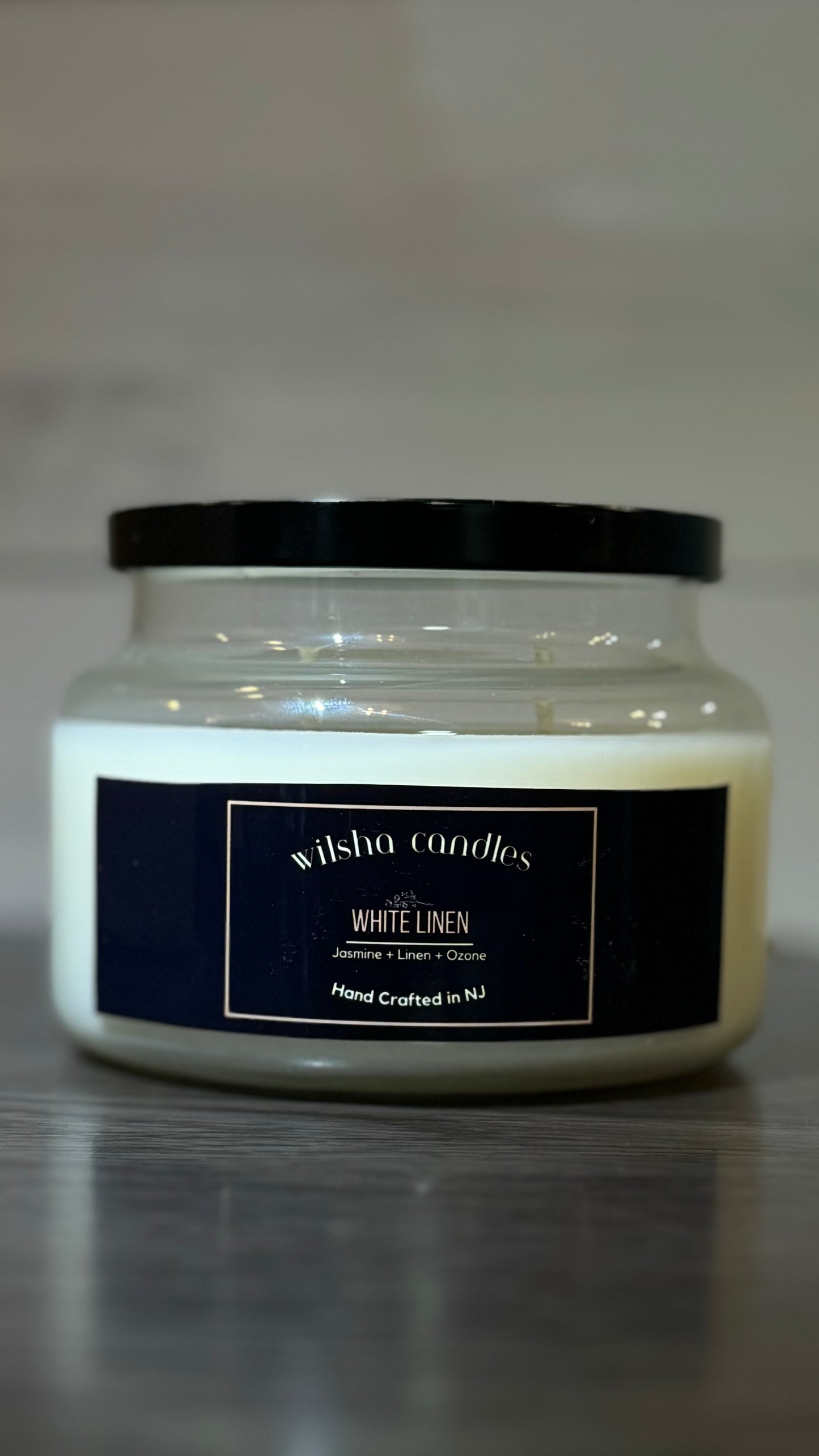 Handcrafted White LInen Candle | Hand Poured Natural Soy Wax | Aromatherapy Candle for Relaxation