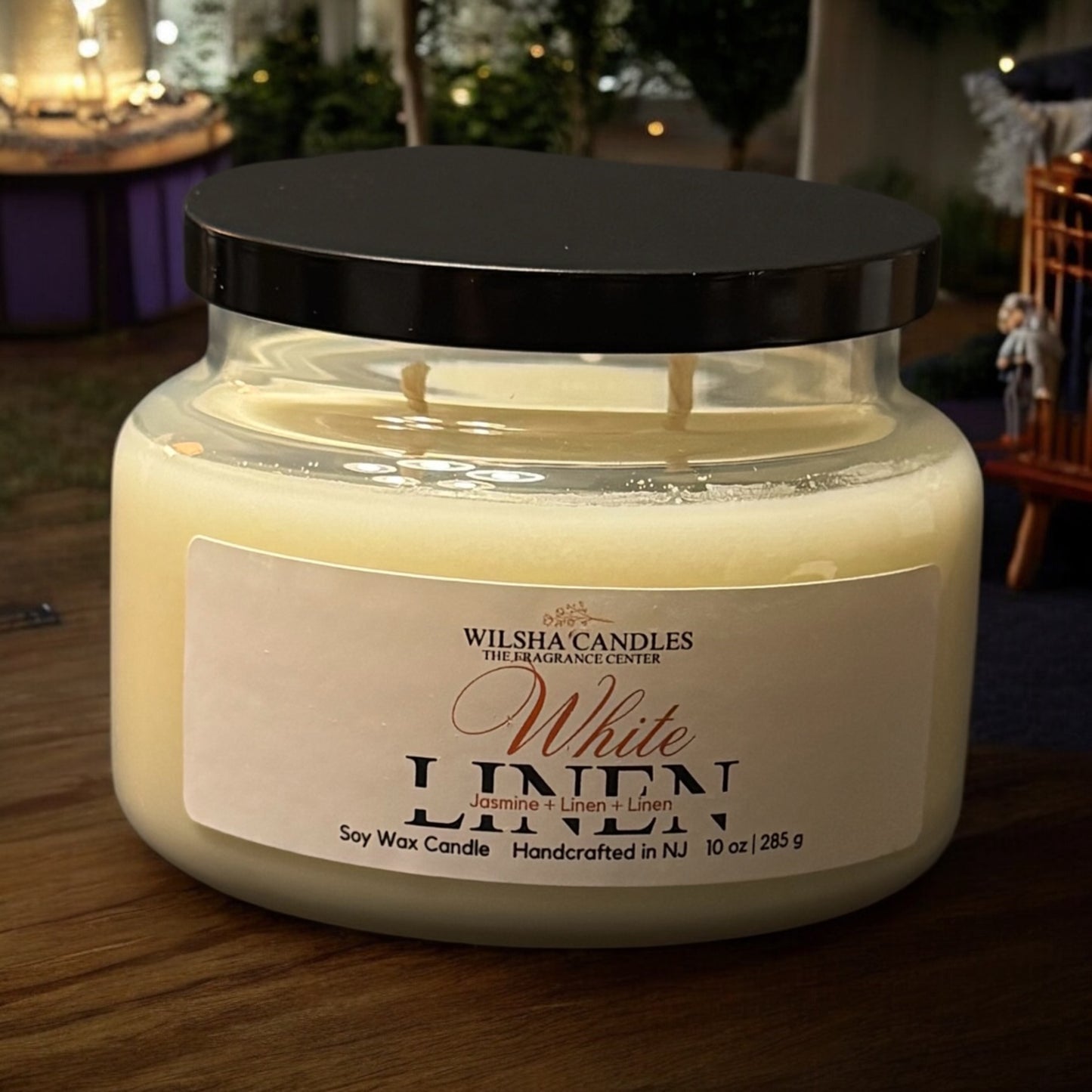 White Linen 2-Wicks Candle