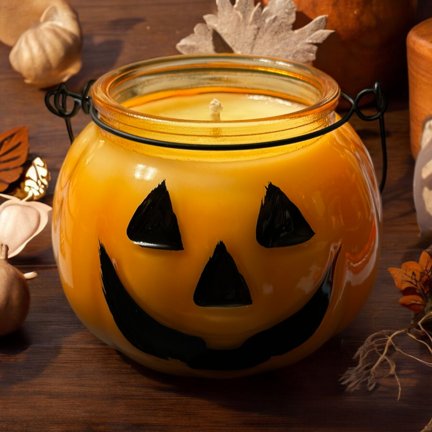 13 oz Autumn Pumpkin Glass Candle