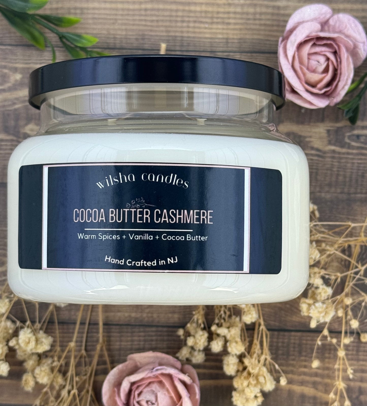Handcrafted Cocoa Butter Cashmere Candles | Natural Soy Wax | Hand-poured | Aromatherapy Candle for Relaxation and Stress Relief