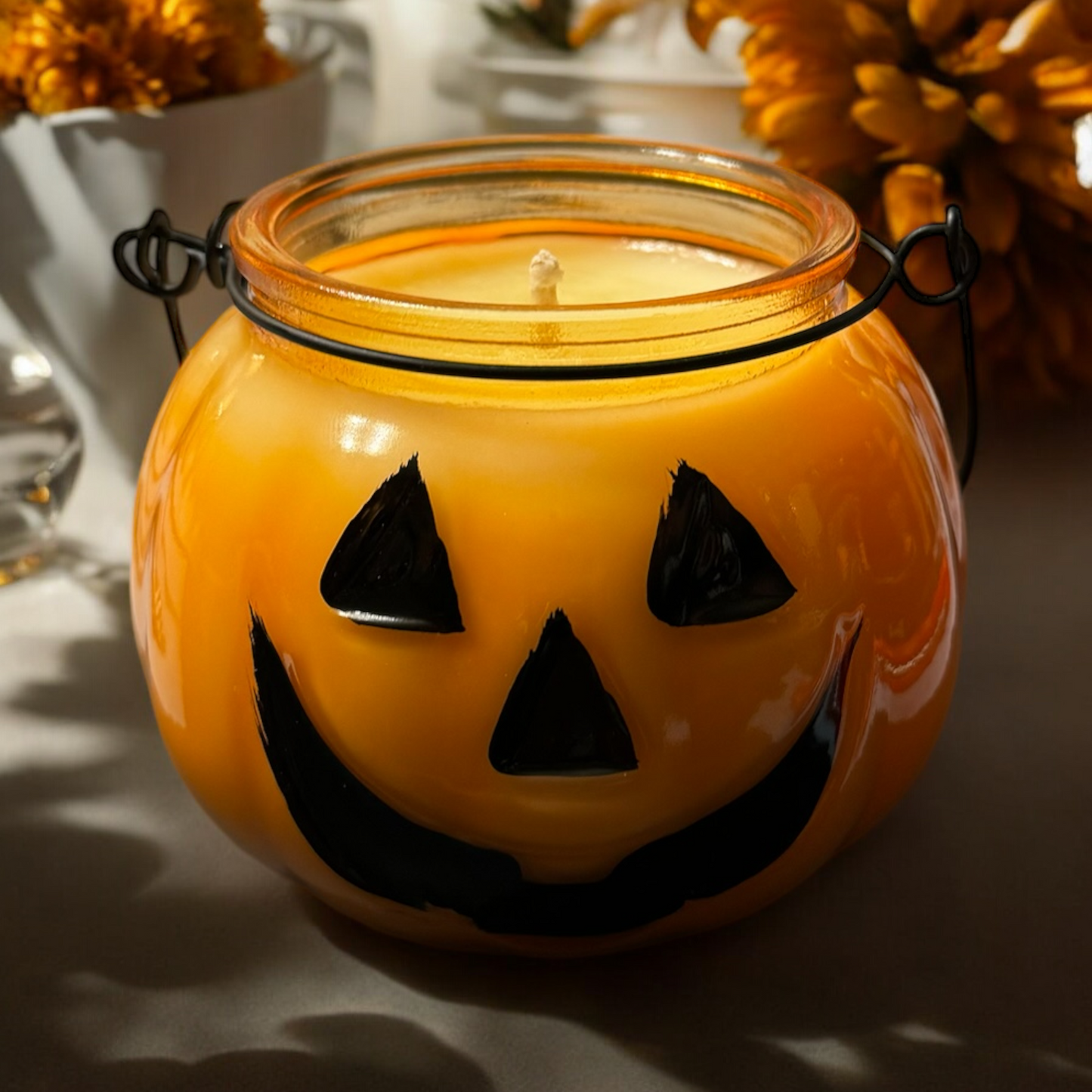 13 oz Autumn Pumpkin Glass Candle