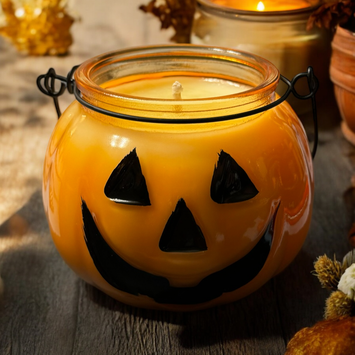 13 oz Autumn Pumpkin Glass Candle