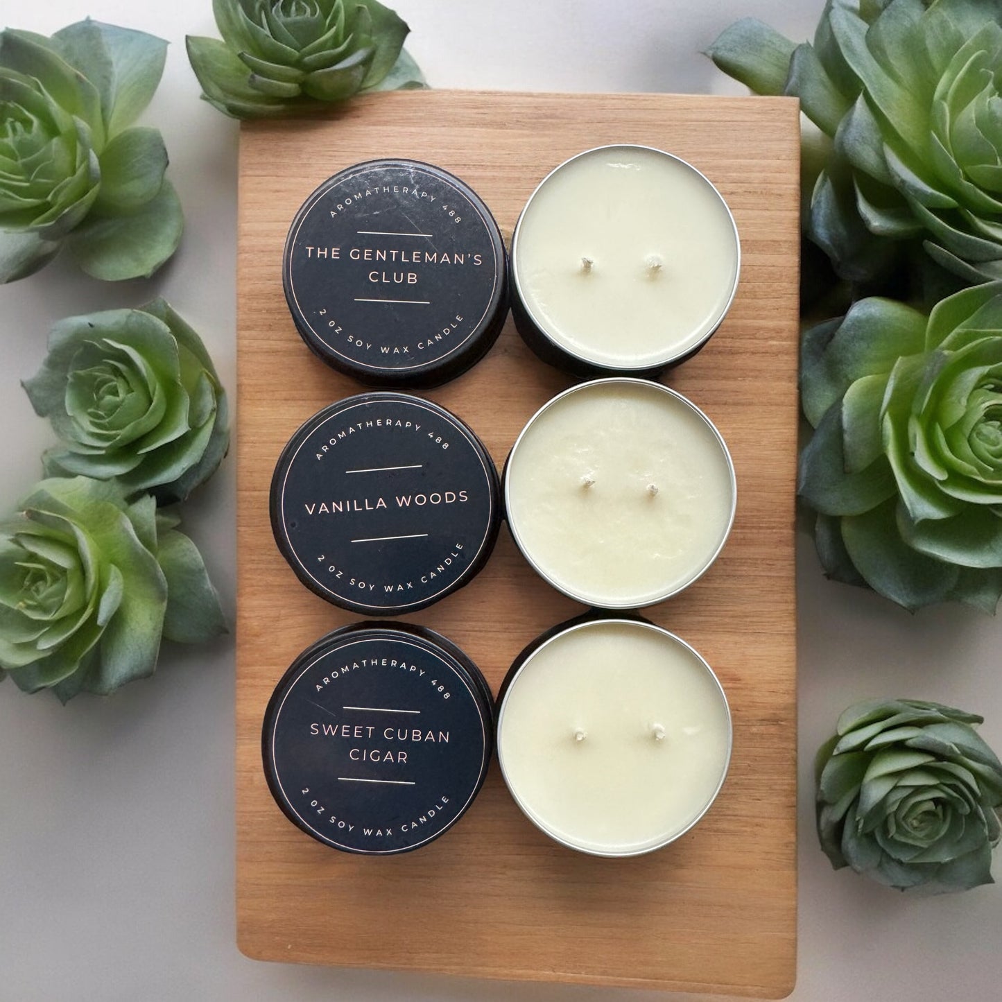 2 oz Candle | Aromatherapy 488 | Handcrafted | Travel Safe | Hand Poured Natural Soy Wax | High Quality Eco-Friendly | Luxury | Aromatherapy Candle for Relaxation